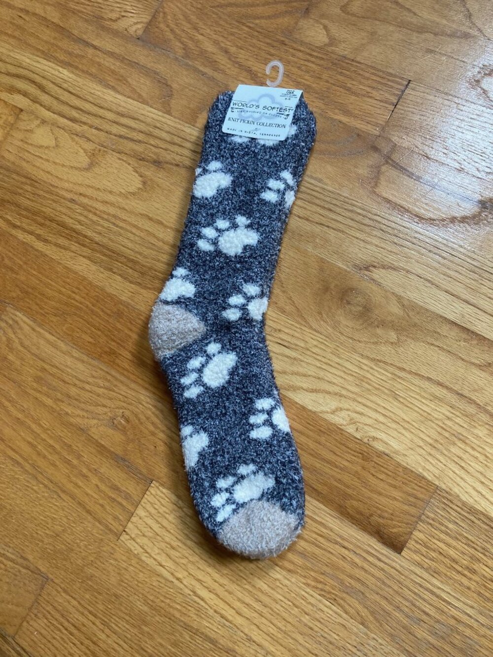 World's Softest Pawprint Socks